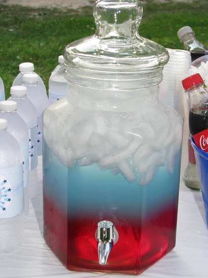 red white and blue punch