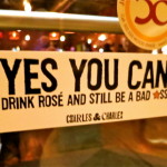 Rose Wine Quote @ Meat Bar