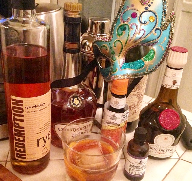Vieux Carre cocktail ingredients, photo by Lindsay Taub