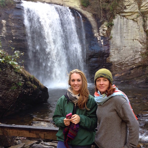 Lindsay Taub Lanee Lee Asheville Waterfall Hike